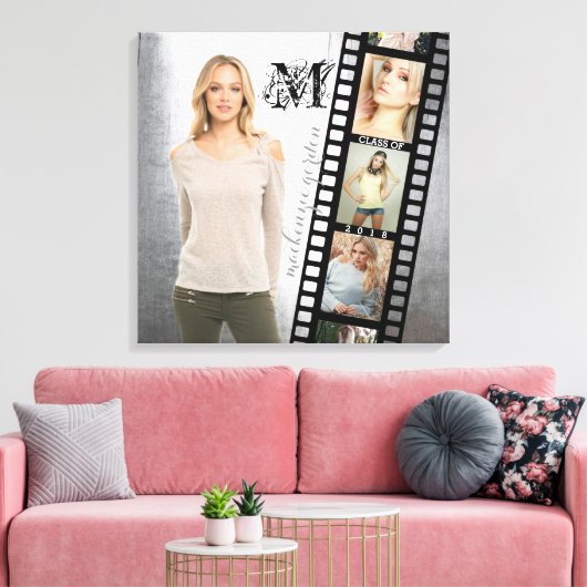 Maak uw eigen Hogere Klasse van het Portret Collag Canvas Afdruk (Insitu (Woonkamer))