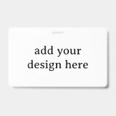 Maak uw eigen horizontale 3"x5" PVC kunststof Badge (Voorzijde)