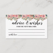 Maak uw eigen huwelijksadvies en wenskaart advieskaart (Voorkant)