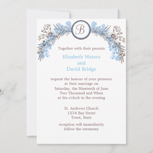 Maak uw eigen huwelijksuitnodigingen kaart (Voorkant)