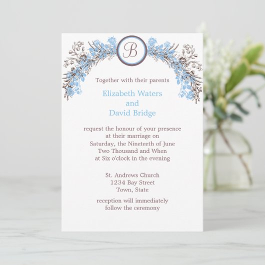 Maak uw eigen huwelijksuitnodigingen kaart (Staand voorkant)