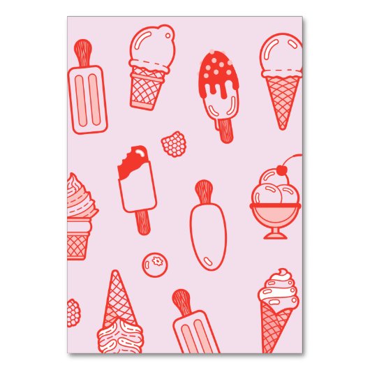 Maak uw eigen Ice Cream Bar Topping Table Tent Kaart (Achterkant)