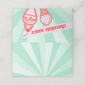 Maak uw eigen Ice Cream Bar Topping Table Tent Plaatskaartje (Buitenkant ongevouwen)
