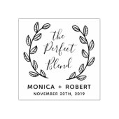 Maak uw eigen ideale botanische bruiloft rubberstempel (Afrduk)