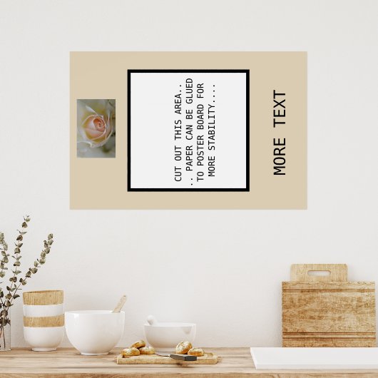 MAAK UW EIGEN "INSTA-GRAM"FOTO LIJST... POSTER (Keuken)