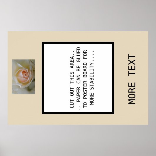 MAAK UW EIGEN "INSTA-GRAM"FOTO LIJST... POSTER (Voorkant)