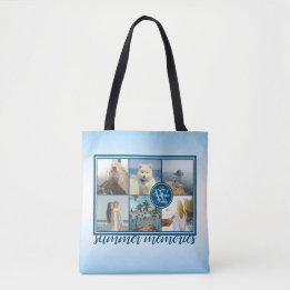 Maak uw eigen Installagram Grid Summer Photo Colla Tote Bag