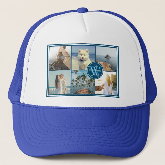 Maak uw eigen Installagram Grid Summer Photo Colla Trucker Pet (Voorkant)