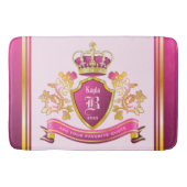 Maak uw eigen jas van wapenroze goudparels badmat (Voorkant)