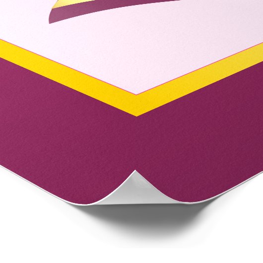 Maak uw eigen jas van wapenroze goudparels poster (Hoek)