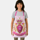 Maak uw eigen jasje Wapens Goud Pearls Roze Schort (Insitu)