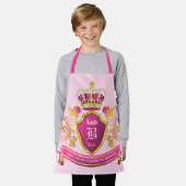 Maak uw eigen jasje Wapens Goud Pearls Roze Schort (Gedragen)