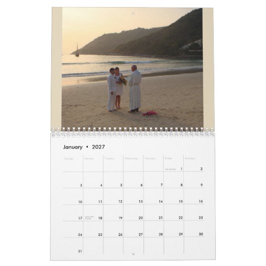 Maak uw eigen kalender voor aangepaste fotoafdrukk (Jan 2027)