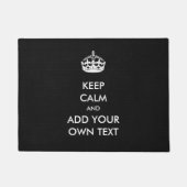 Maak uw eigen kalkhoudende product zwart-wit deurmat (Voorkant)