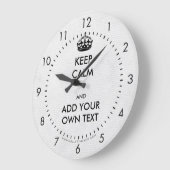 Maak uw eigen kalkhoudende product zwart-wit grote klok (Hoek)