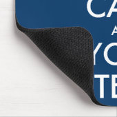 Maak uw eigen kalm en Jouw tekst Muismat (Hoek)