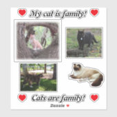 Maak uw eigen kat-Stickers Sjabloon voor kattenbro Sticker (Vel)