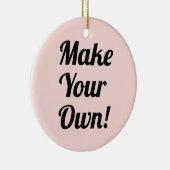 Maak uw eigen kerstcadeautje voor eigen kerstversi keramisch ornament (Rechts)