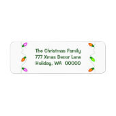 Maak uw eigen kerstenvelop Adresetiketten Etiket (Voorkant)