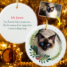 Maak uw eigen kerstkat-herdenking keramisch ornament