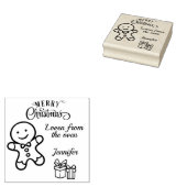 Maak uw eigen kerstkoekjeskoekjes Labels toevoegen Rubberstempel (Gestempeld)