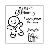 Maak uw eigen kerstkoekjeskoekjes Labels toevoegen Rubberstempel (Afrduk)