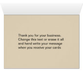 Maak uw eigen klas zakelijk bedankt (Binnen Horizontaal (Onder))