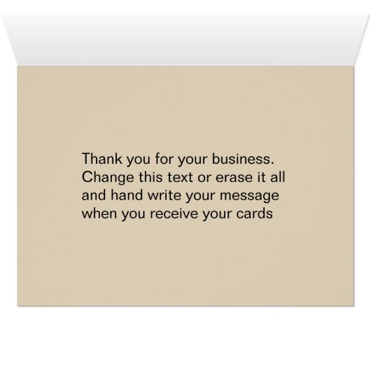 Maak uw eigen klas zakelijk bedankt (Binnen Horizontaal (Onder))