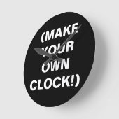 Maak Uw Eigen Klok van de Muur (voeg tekst, pics,  (Hoek)