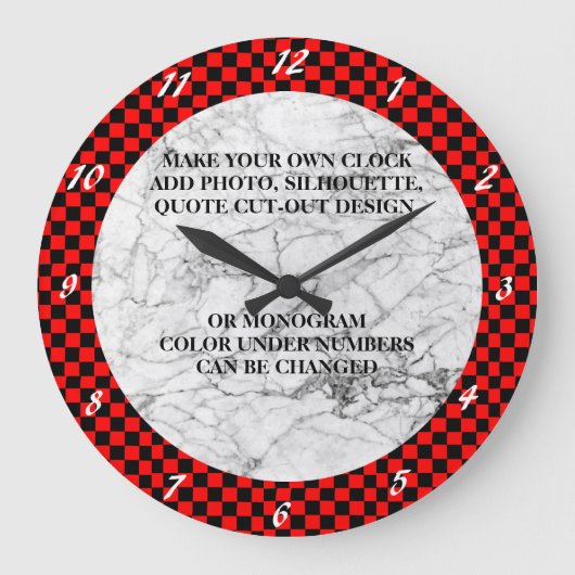 MAAK UW EIGEN KLOT GROTE KLOK (Voorkant)