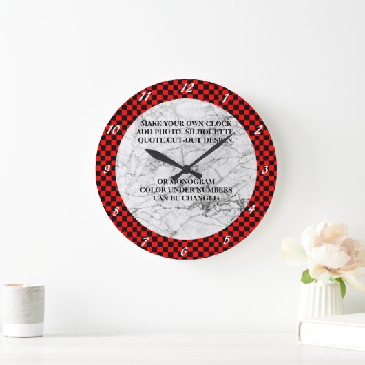 MAAK UW EIGEN KLOT GROTE KLOK (Huis)