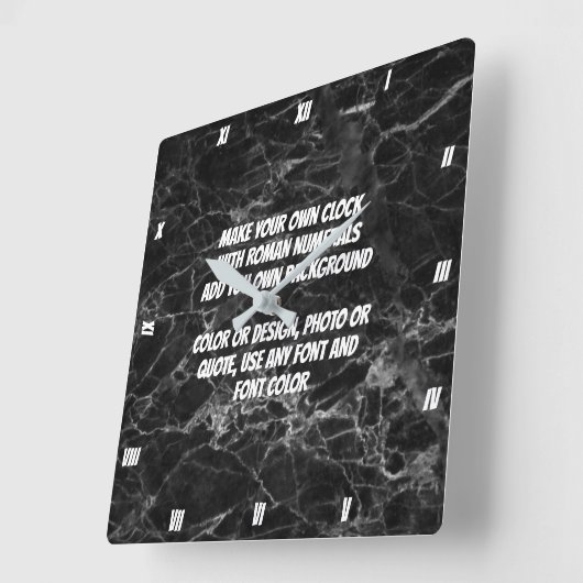 MAAK UW EIGEN KLOT VIERKANTE KLOK (Hoek)