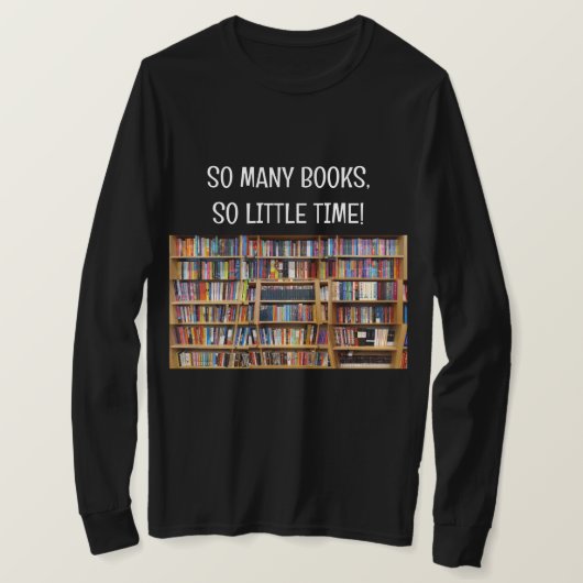Maak uw eigen lange-sleeve shirt Booklover T-shirt (Design voorkant)