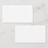 Maak uw eigen licht witte matte visitekaartje (Voorkant / Achterkant)