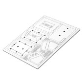 Maak uw eigen lijst speld ornament voor 2x3 foto notitieblok (Schuin)