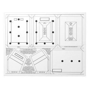 Maak uw eigen lijst speld ornament voor 2x3 foto notitieblok