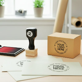 Maak uw eigen logo & script lettertype tekst rubberstempel