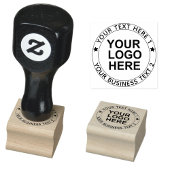 Maak uw eigen logo & script lettertype tekst rubberstempel