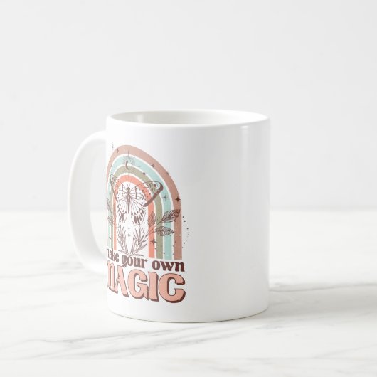 Maak uw eigen Magic Boho Rainbow Kitchen Koffiemok (Voorkant links)