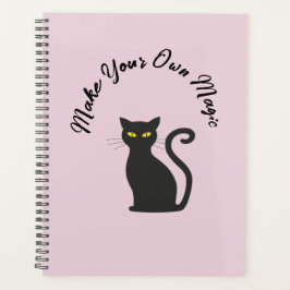 Maak uw eigen Magic Cute Black Cat Planner