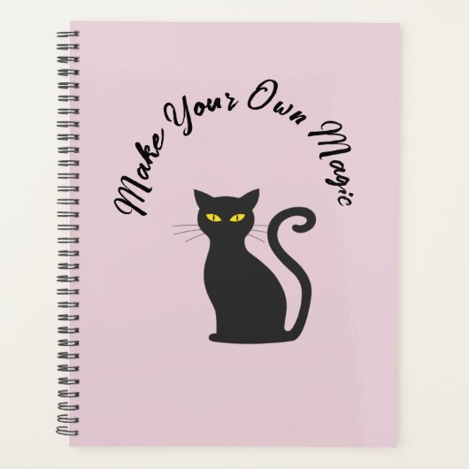 Maak uw eigen Magic Cute Black Cat Planner (Voorkant)