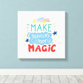 Maak uw eigen Magie Canvas Afdruk (Insitu (Houten vloer))