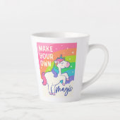 Maak uw eigen Magie | Cute Unicorn Latte Mok (Rechts)