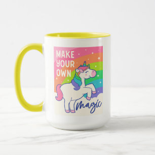 Maak uw eigen Magie   Cute Unicorn Mok