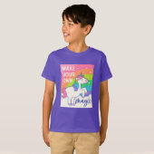 Maak uw eigen Magie | Cute Unicorn T-shirt (Voorkant volledig)