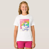 Maak uw eigen Magie | Cute Unicorn T-shirt (Voorkant volledig)