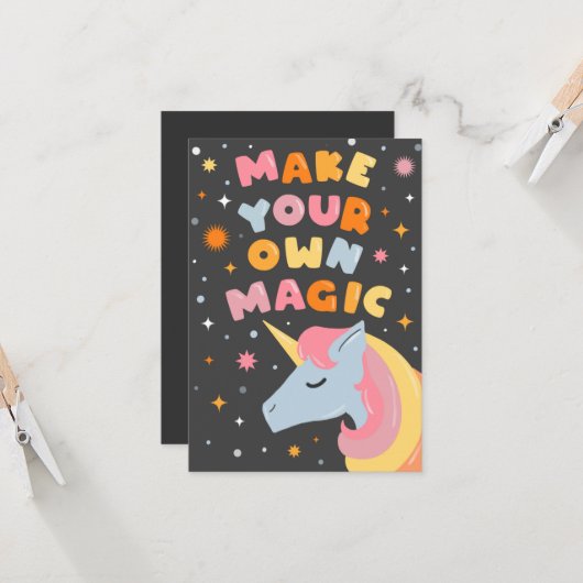 Maak uw eigen Magie Kaart (Voorkant / Achterkant in situ)