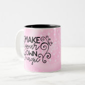 Maak uw eigen Magie Tweekleurige Koffiemok (Voorkant links)