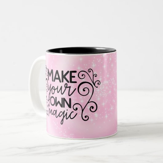 Maak uw eigen Magie Tweekleurige Koffiemok (Voorkant links)