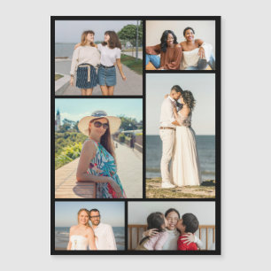 Maak uw eigen magische kaart met 6 foto's collage